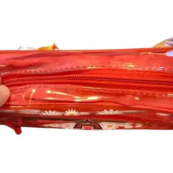 Los Angeles Angels Charming Clear Red Fanny Pack with Floral Design - Picture 6 of 6